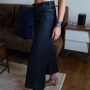 Express High Waisted Crop Flare Jeans